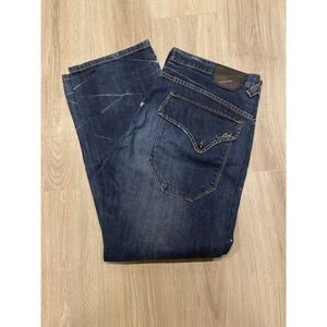 Vintage Ed Hardy Christian Audigier Denim Jeans 40x34 Grunge Skate Embroidered